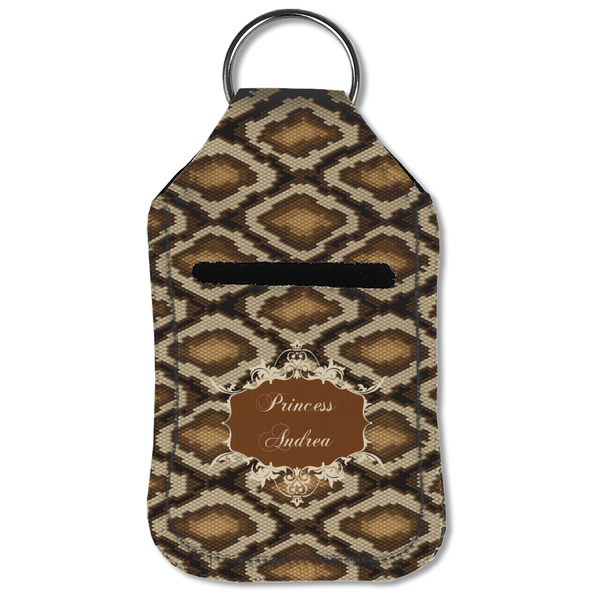 Snake Skin Sanitizer Holder Keychain - Small (Front Flat)