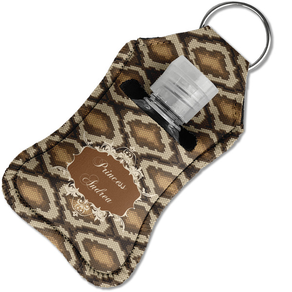 Snake Skin Sanitizer Holder Keychain - Small in Case