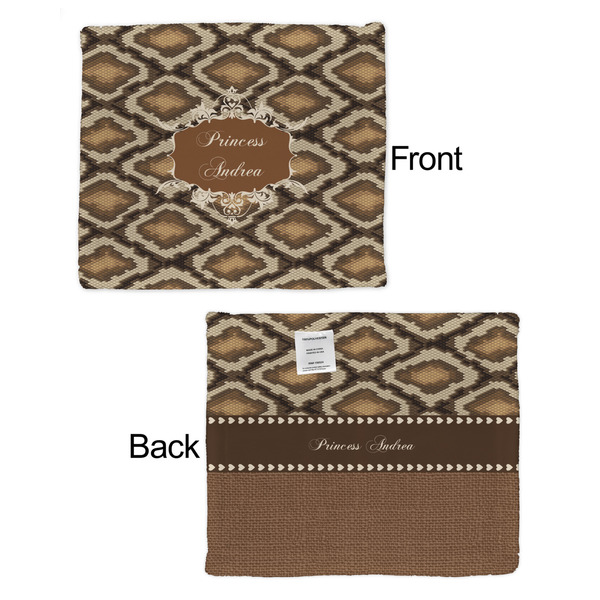 Snake Skin Security Blanket - Front & Back View