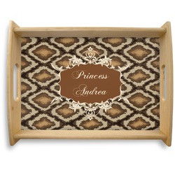 Snake Skin Natural Wooden Tray - Large (Personalized)