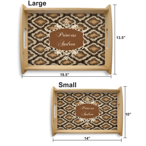 Snake Skin Serving Tray Wood Sizes