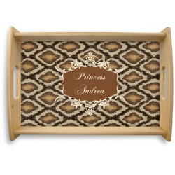 Snake Skin Natural Wooden Tray - Small (Personalized)