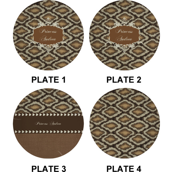 Snake Skin Set of Appetizer / Dessert Plates (Approval)
