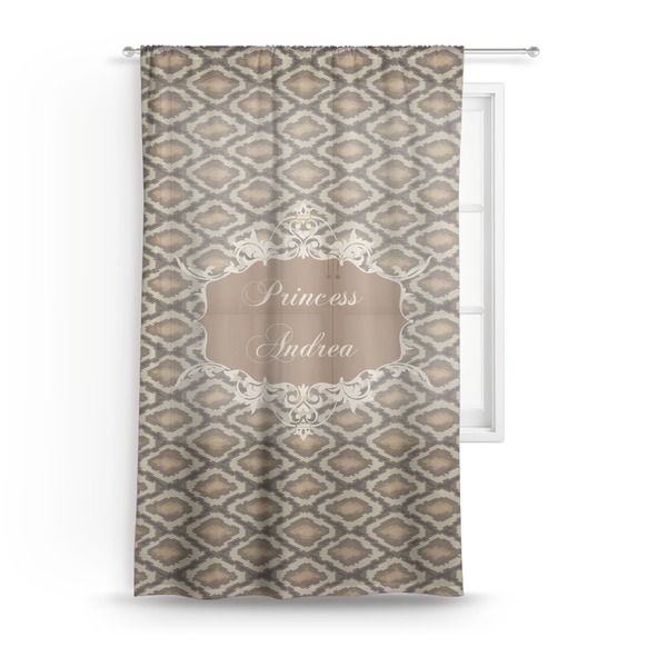 Custom Snake Skin Sheer Curtain - 50"x84" (Personalized)
