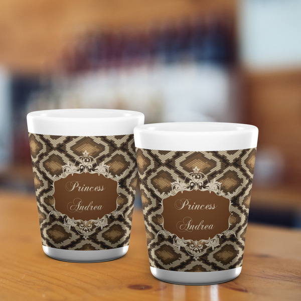 Snake Skin Shot Glass - White - LIFESTYLE