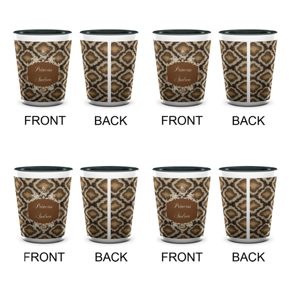 Snake Skin Shot Glassess - Two Tone - Set of 4 - APPROVAL