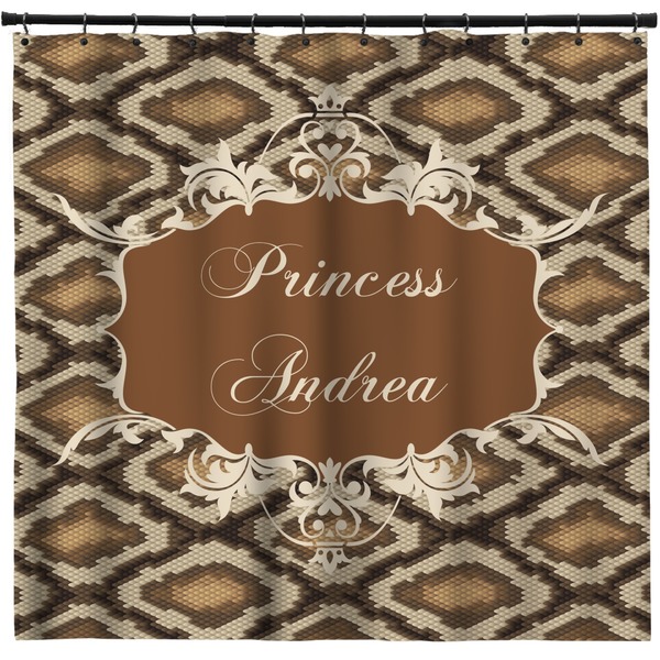 Custom Snake Skin Shower Curtain (Personalized)