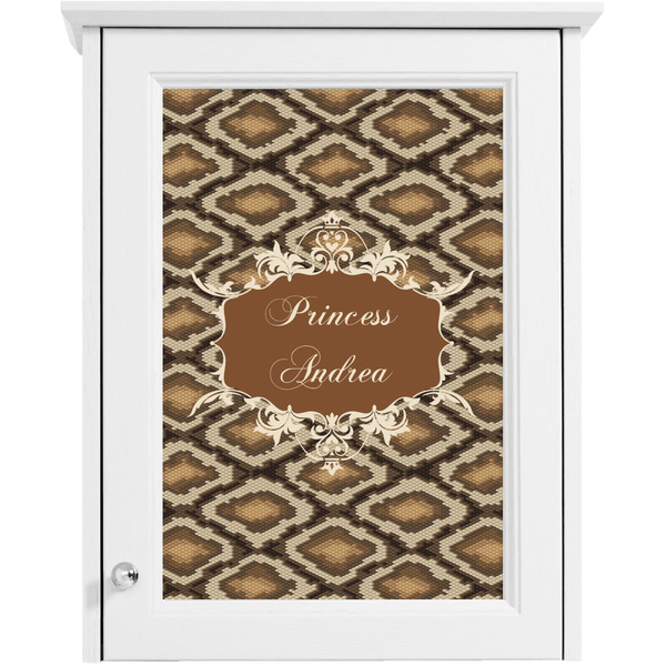 Snake Skin Single White Cabinet Decal