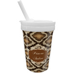 Snake Skin Sippy Cup with Straw (Personalized)