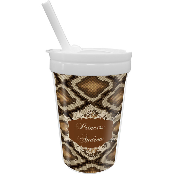 Custom Snake Skin Sippy Cup with Straw (Personalized)