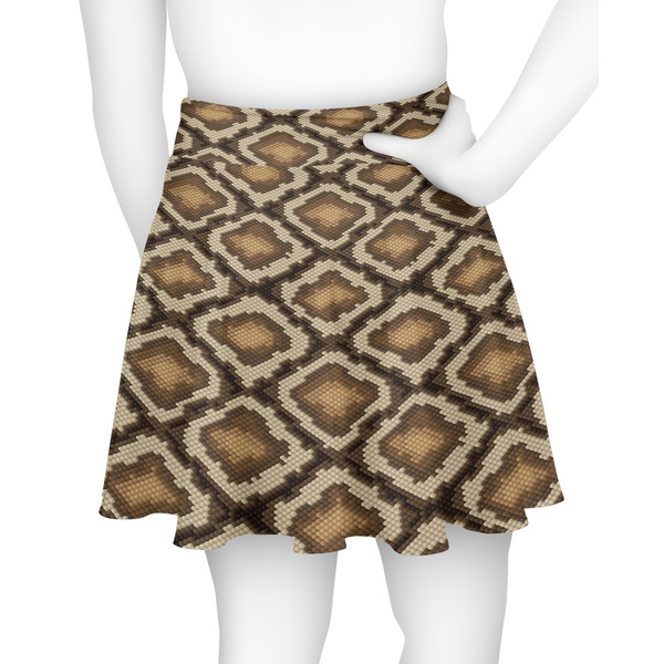 Snake Skin Skater Skirt - Back