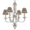 Snake Skin Small Chandelier Shade - LIFESTYLE (on chandelier)