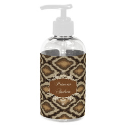 Snake Skin Plastic Soap / Lotion Dispenser (8 oz - Small - White) (Personalized)