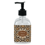 Snake Skin Glass Soap & Lotion Bottle - Single Bottle (Personalized)