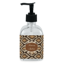 Snake Skin Glass Soap & Lotion Bottle - Single Bottle (Personalized)