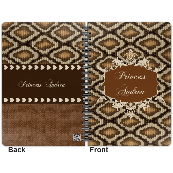 Snake Skin Spiral Journal 7 x 10 - Apvl