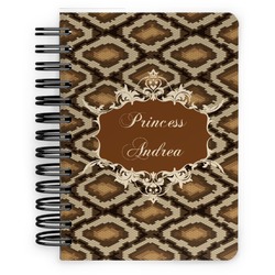Snake Skin Spiral Notebook - 5x7 w/ Name or Text
