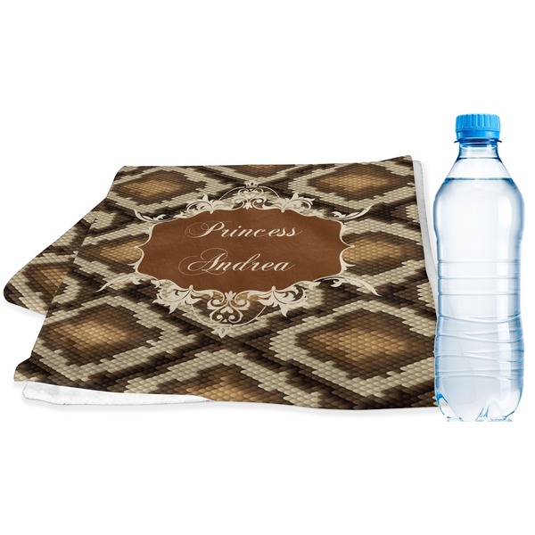 Custom Snake Skin Sports & Fitness Towel (Personalized)