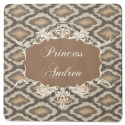 Snake Skin Square Rubber Backed Coaster (Personalized)