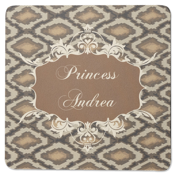 Custom Snake Skin Square Rubber Backed Coaster (Personalized)