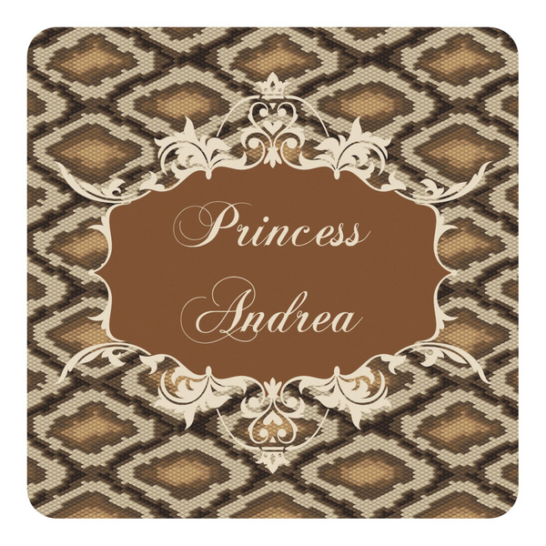 Custom Snake Skin Square Decal - Large (Personalized)