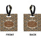 Snake Skin Square Luggage Tag (Front + Back)