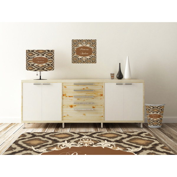 Snake Skin Square Wall Decal Wooden Desk