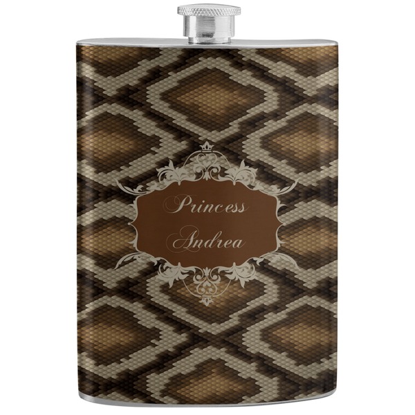 Custom Snake Skin Stainless Steel Flask (Personalized)