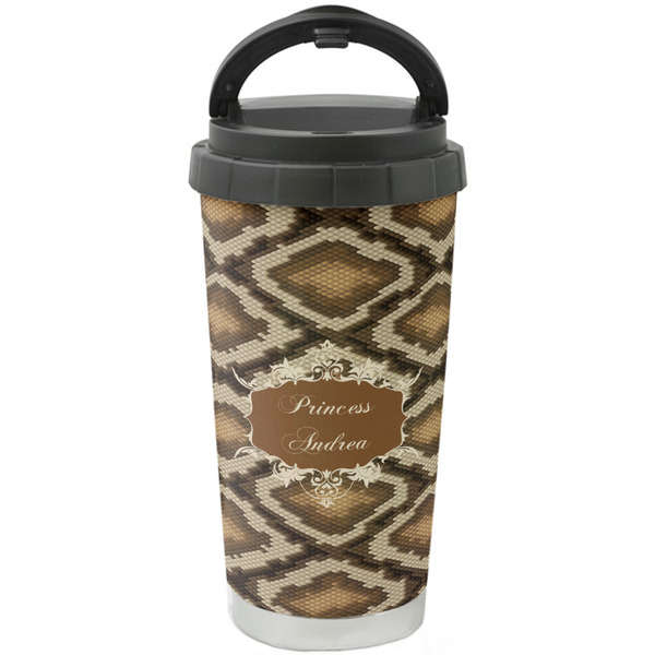 Custom Snake Skin Stainless Steel Coffee Tumbler (Personalized)