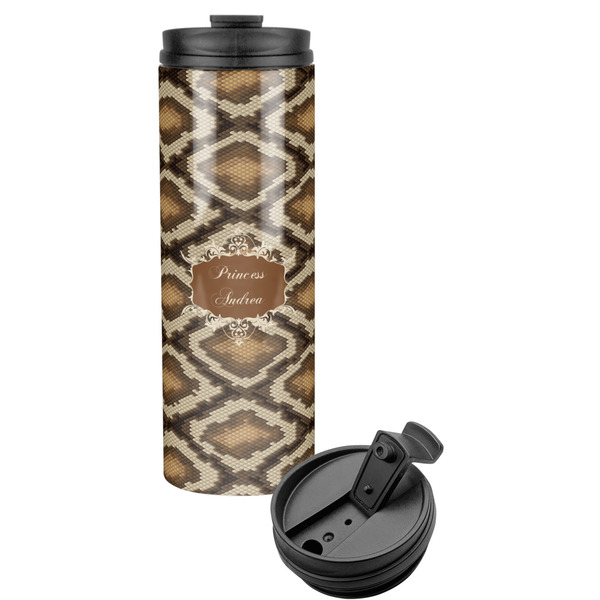 Custom Snake Skin Stainless Steel Skinny Tumbler (Personalized)