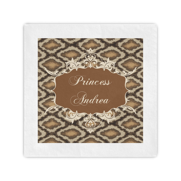 Custom Snake Skin Cocktail Napkins (Personalized)