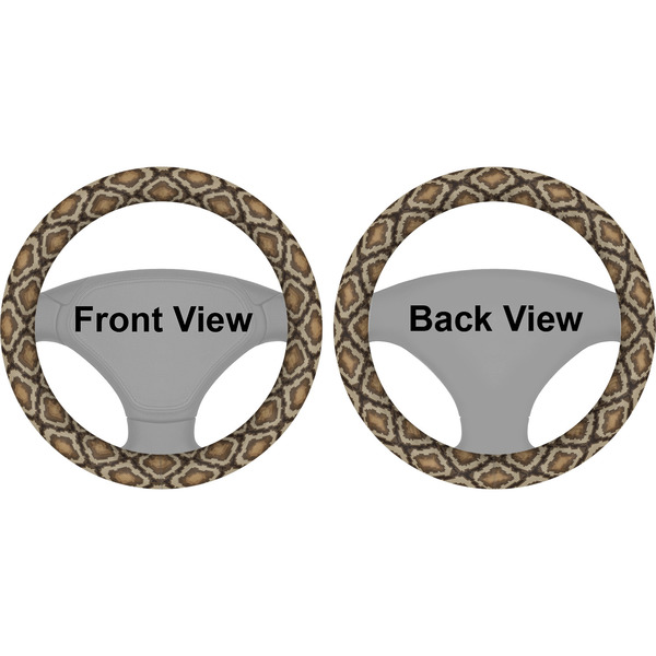 Snake Skin Steering Wheel Cover- Front and Back