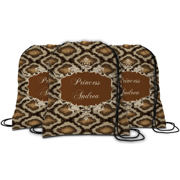 Snake Skin String Backpack - MAIN