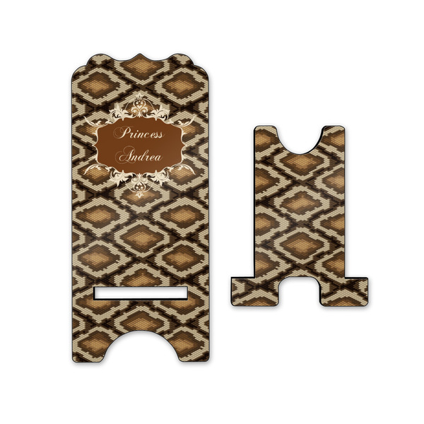 Snake Skin Stylized Phone Stand - Front & Back - Small