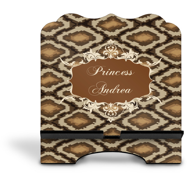 Snake Skin Stylized Tablet Stand - Front without iPad