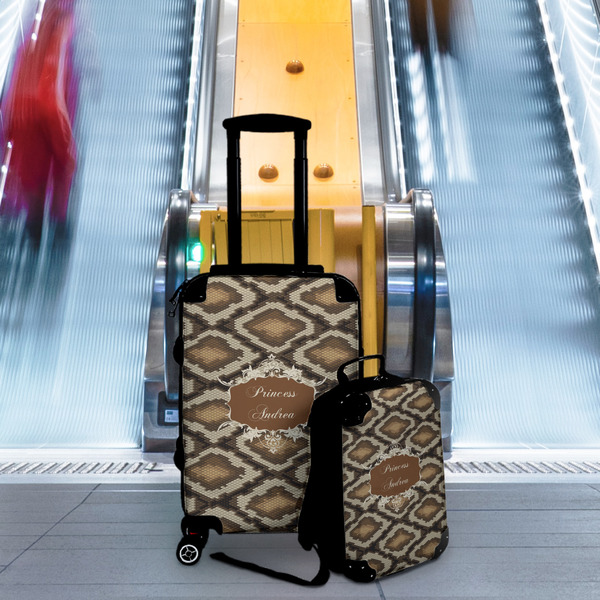 Snake Skin Suitcase Set 4 - IN CONTEXT