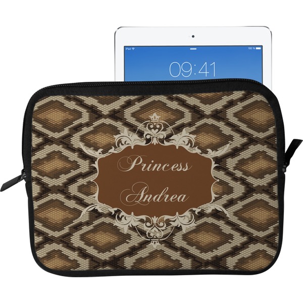 Custom Snake Skin Tablet Case / Sleeve - Large (Personalized)