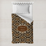 Snake Skin Toddler Duvet Cover w/ Name or Text