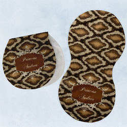 Snake Skin Burp Pads - Velour - Set of 2 w/ Name or Text