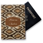 Snake Skin Vinyl Passport Holder (Personalized)