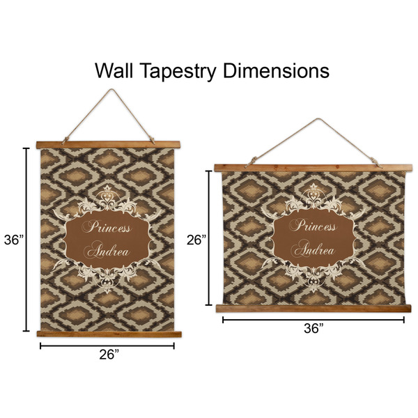 Snake Skin Wall Hanging Tapestries - Parent/Sizing