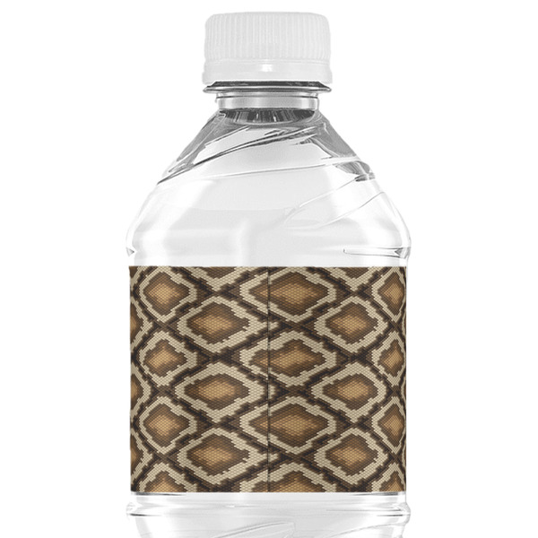Snake Skin Water Bottle Label - Back View