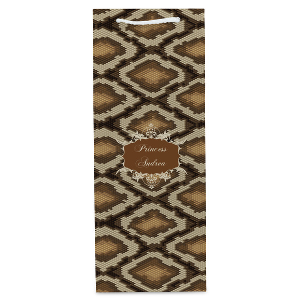 Snake Skin Wine Gift Bag - Gloss - Front