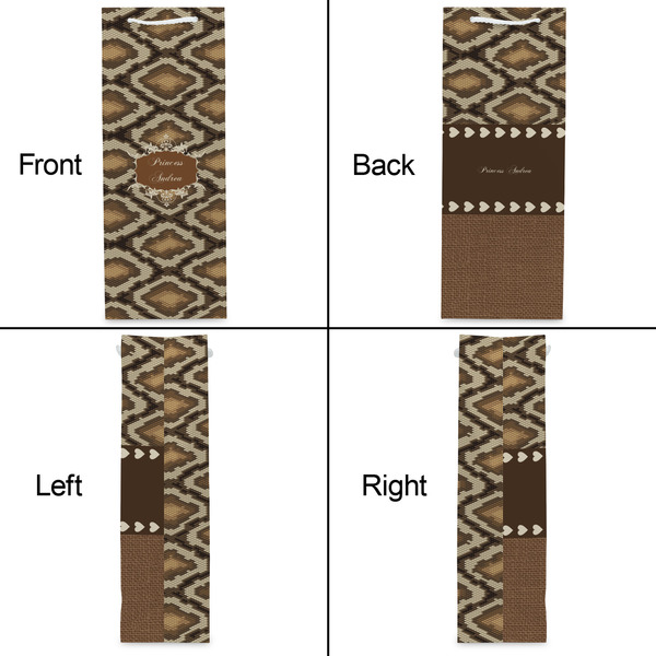 Snake Skin Wine Gift Bag - Matte - Approval