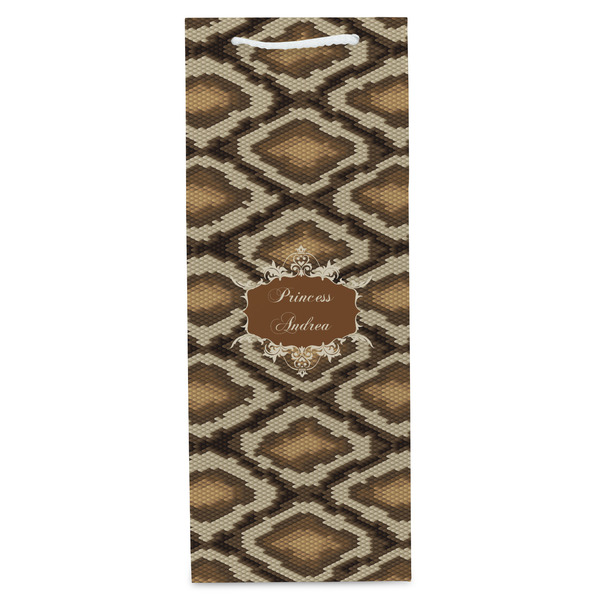 Snake Skin Wine Gift Bag - Matte - Front