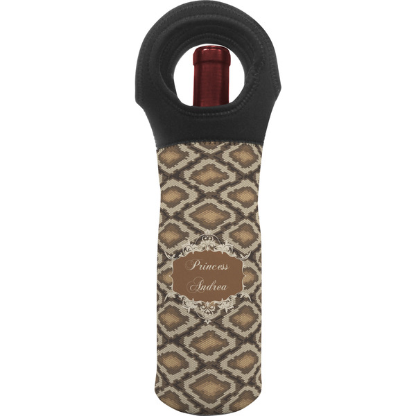 Custom Snake Skin Wine Tote Bag (Personalized)
