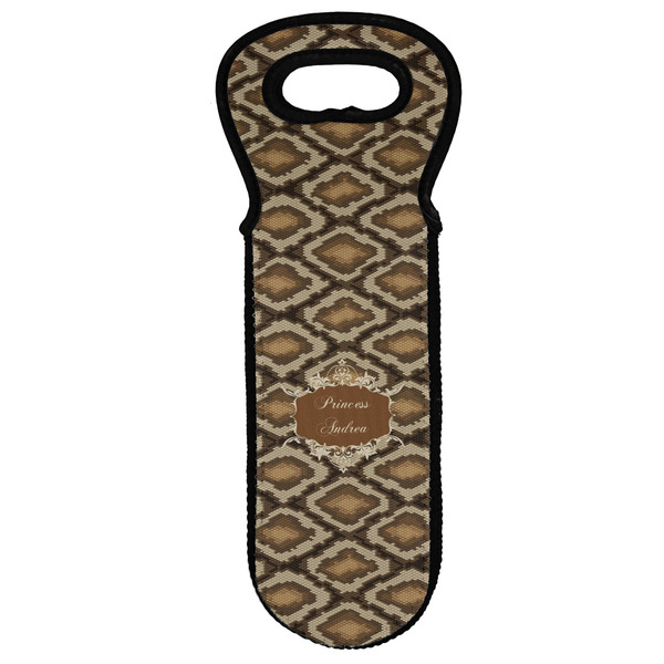 Custom Snake Skin Wine Tote Bag (Personalized)