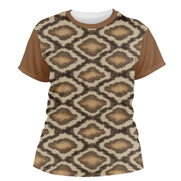 Custom Snake Skin Women's Crew T-Shirt - X Small