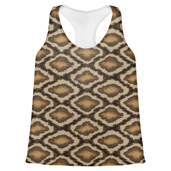 Custom Snake Skin Womens Racerback Tank Top - X Small