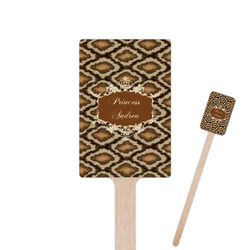 Snake Skin 6.25" Rectangle Wooden Stir Sticks - Double Sided (Personalized)